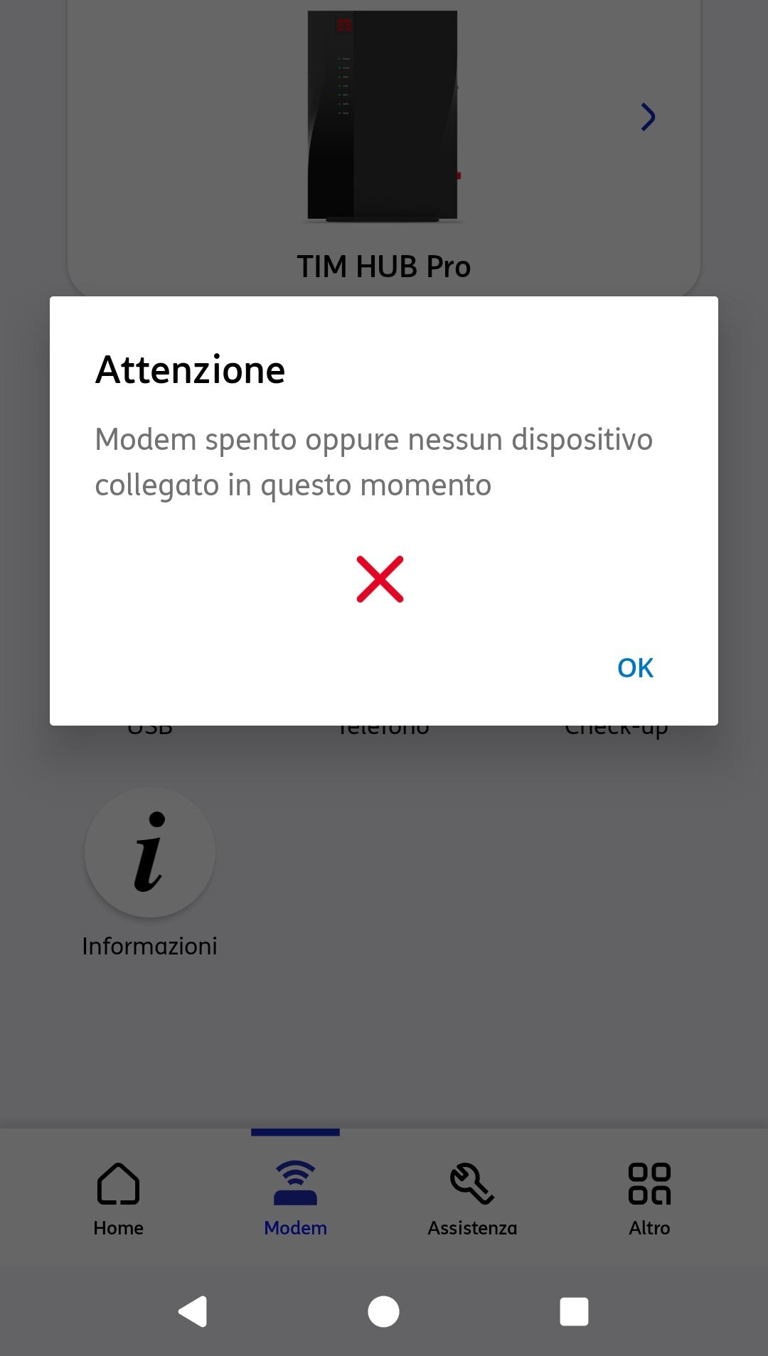 Problema APP Tim modem - FibraClick Forum
