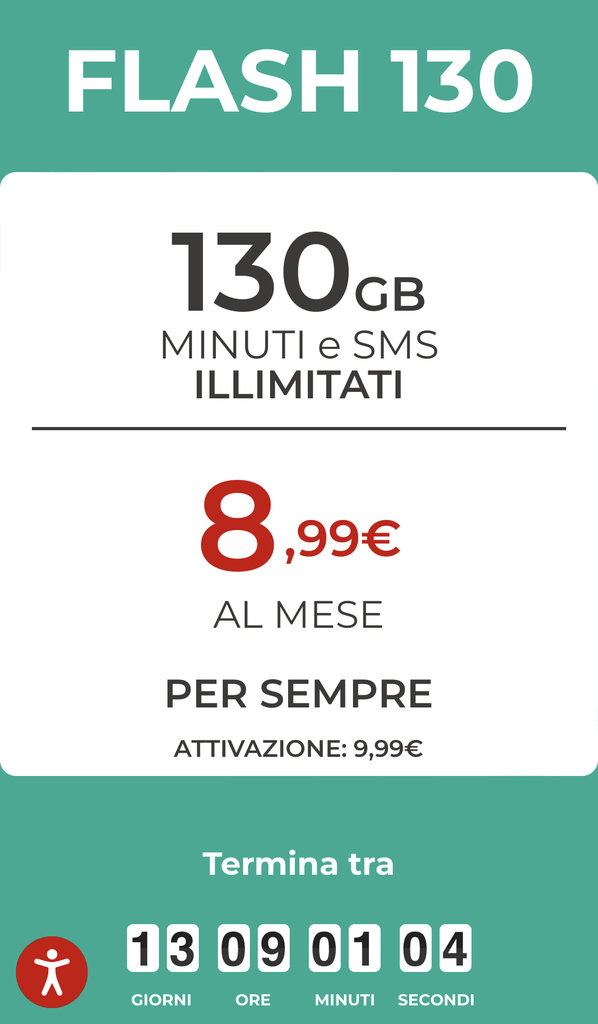 Nuova Offerta Iliad Flash 130 130 GB A 8 99 Al Mese FibraClick Forum